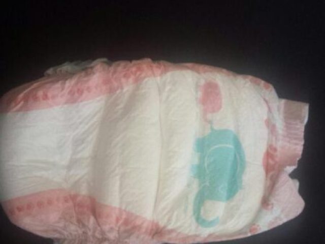 Diapers in Bale Mixed Full Container